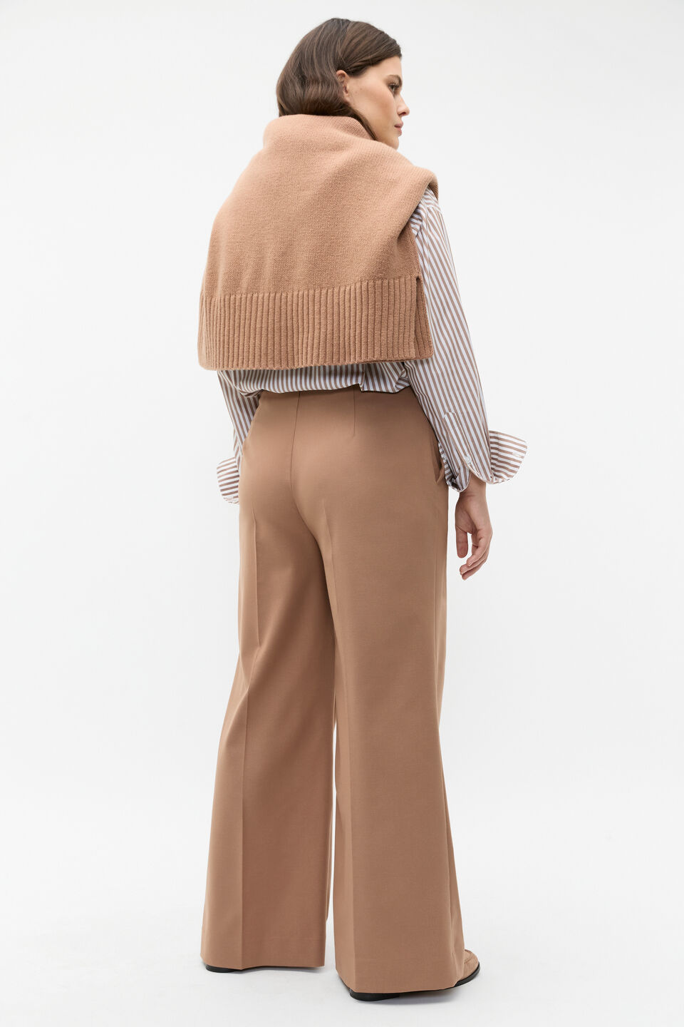 Tailored Wide Leg Pant  Amaretto