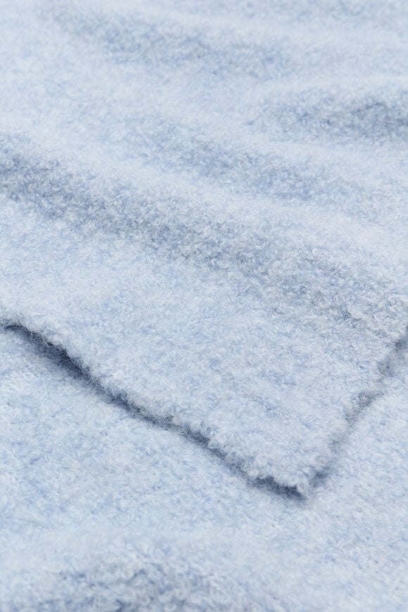 Boucle Scarf  Ice Blue Marle Boucle Scarf  Ice Blue Marle  hi-res