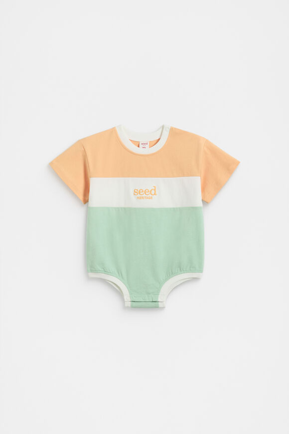 Spliced Logo Oversized Bodysuit  Mint Spliced Logo Oversized Bodysuit  Mint  hi-res