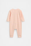 Stripe Logo Zipsuit  Pretty Pink  hi-res