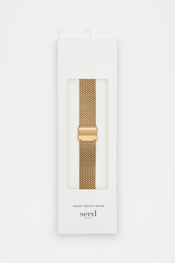 Smart Watch Band Mesh  Gold  hi-res