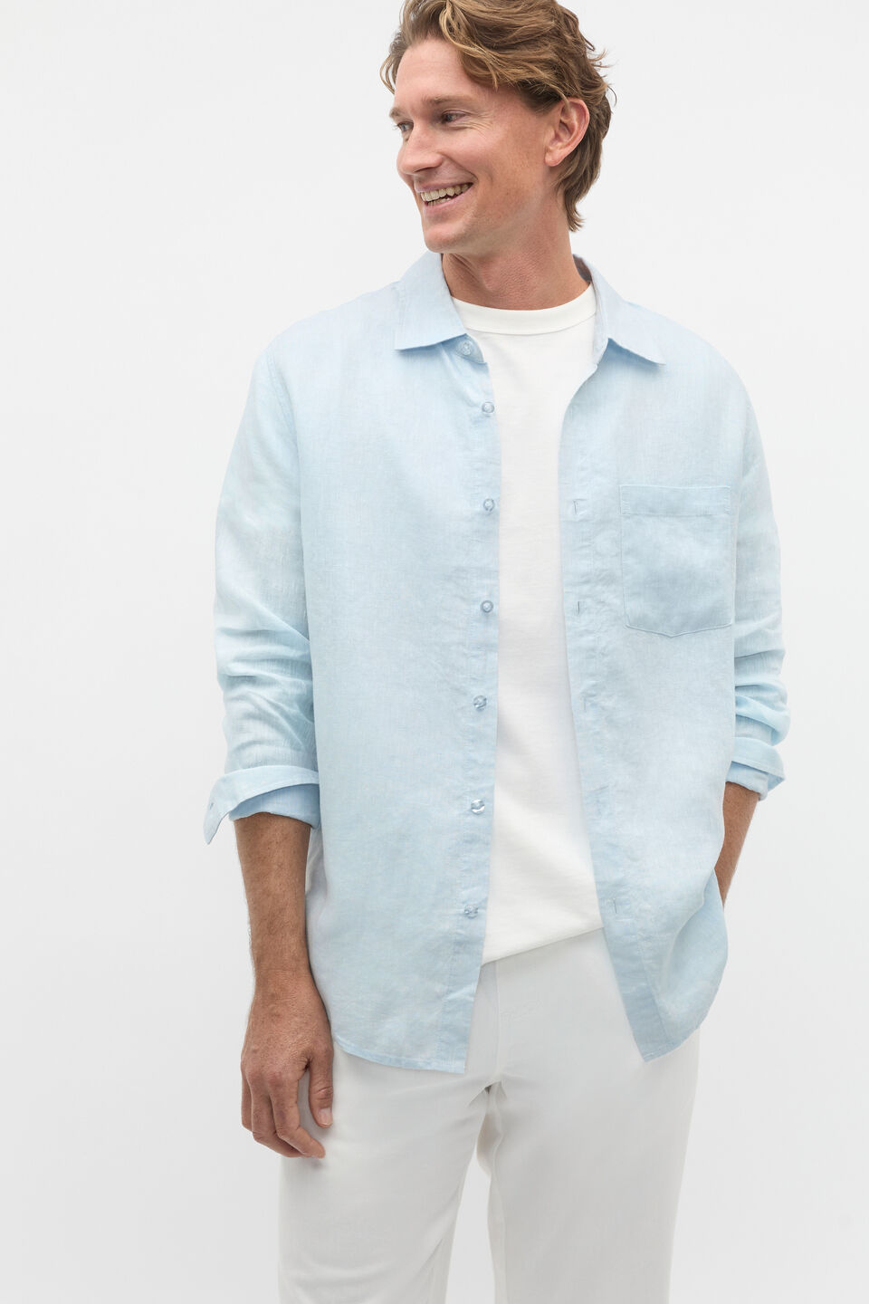 Linen Everyday Shirt  Skyway