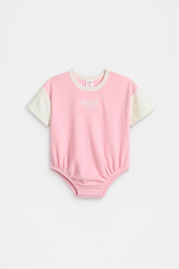 Logo Oversized Bodysuit  Bubblegum Logo Oversized Bodysuit  Bubblegum  hi-res