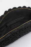 Crochet Lace Clutch  Black  hi-res