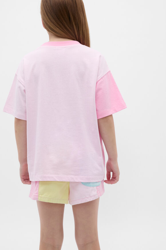 Spliced Logo Tee  Candy Pink Spliced Logo Tee  Candy Pink  hi-res