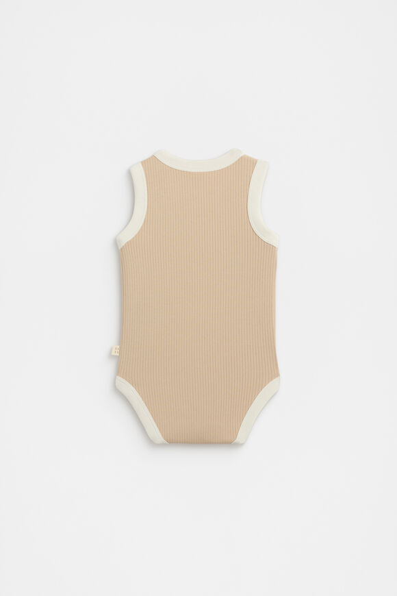 Lemon Tank Bodysuit  Ecru Lemon Tank Bodysuit  Ecru  hi-res