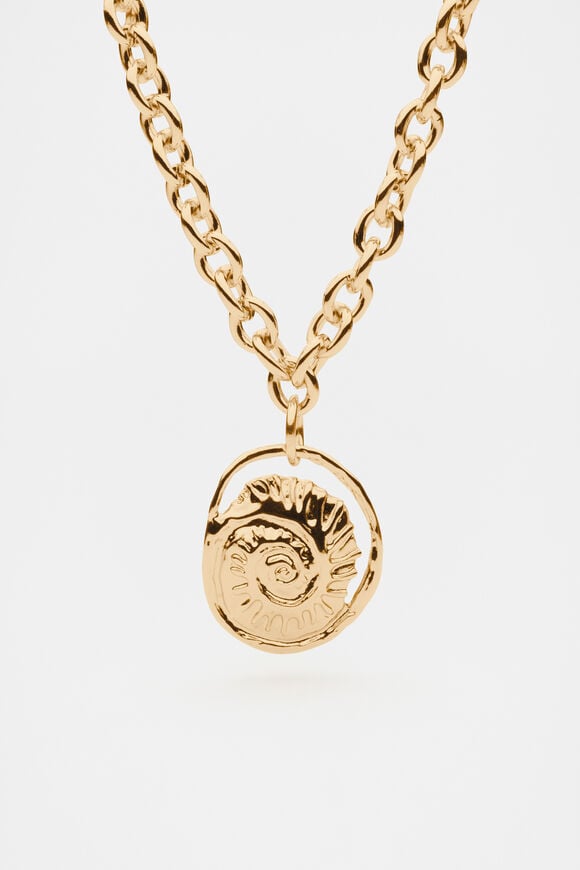 Shell Pendant Necklace  Gold Shell Pendant Necklace  Gold  hi-res