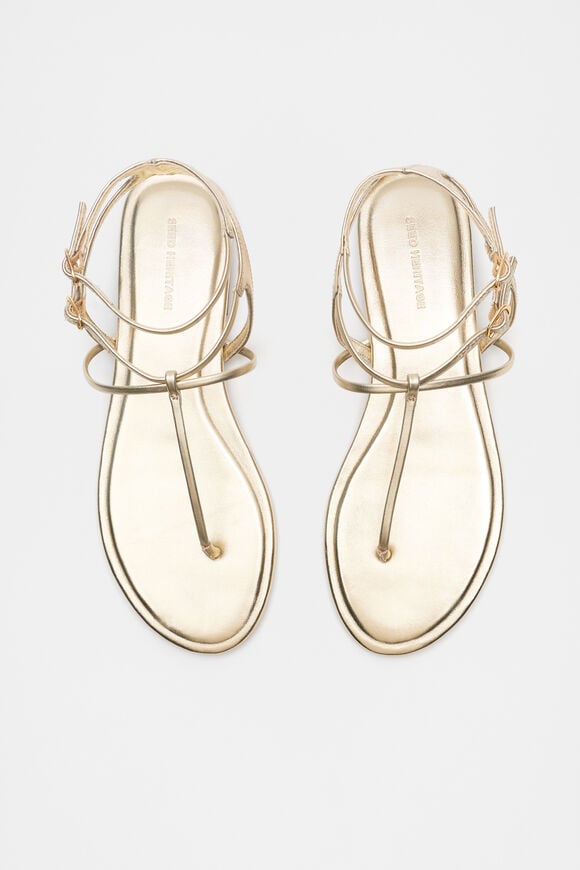 Jamie T Bar Sandal  Pale Gold Jamie T Bar Sandal  Pale Gold  hi-res