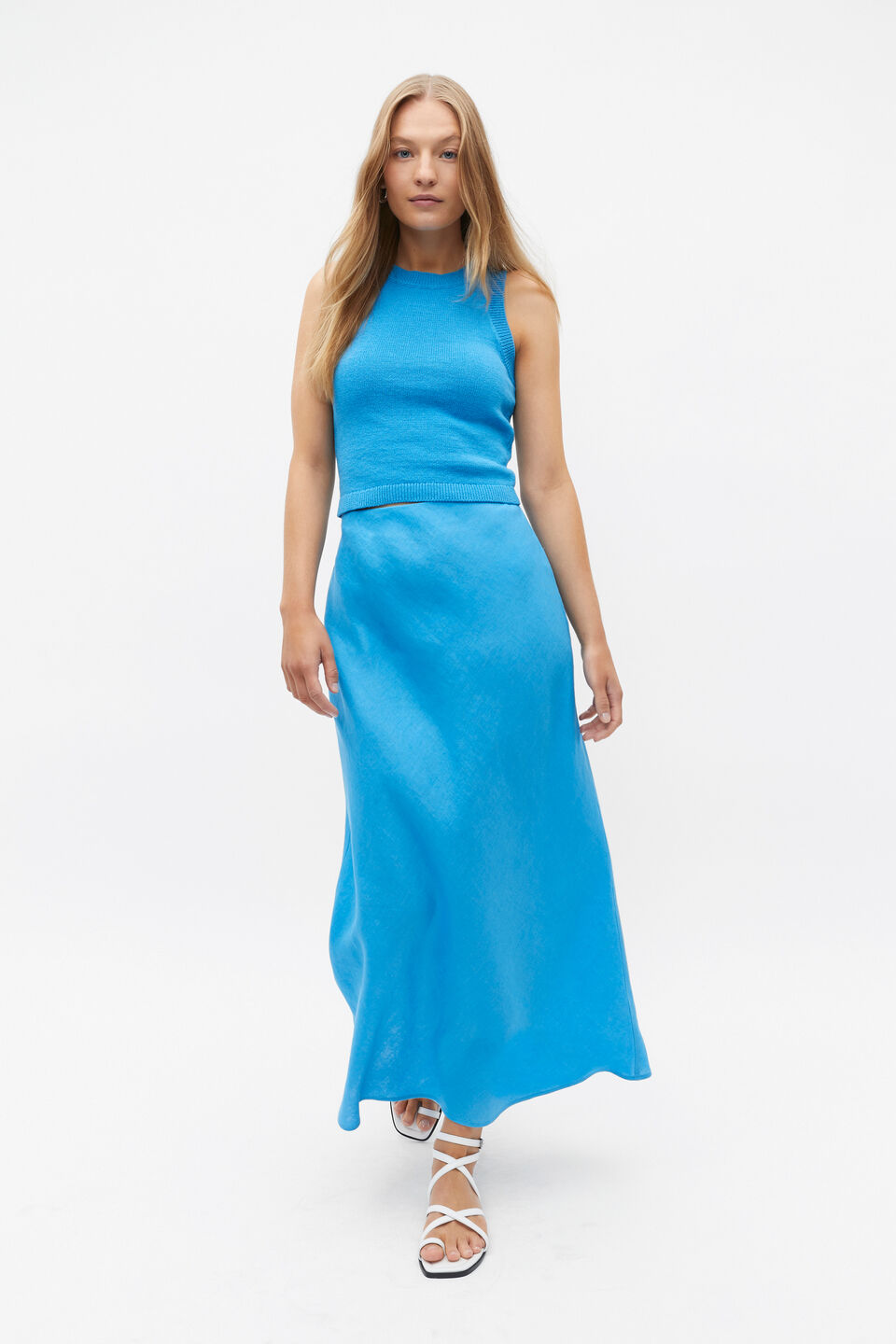 Core Linen Skirt  Amalfi