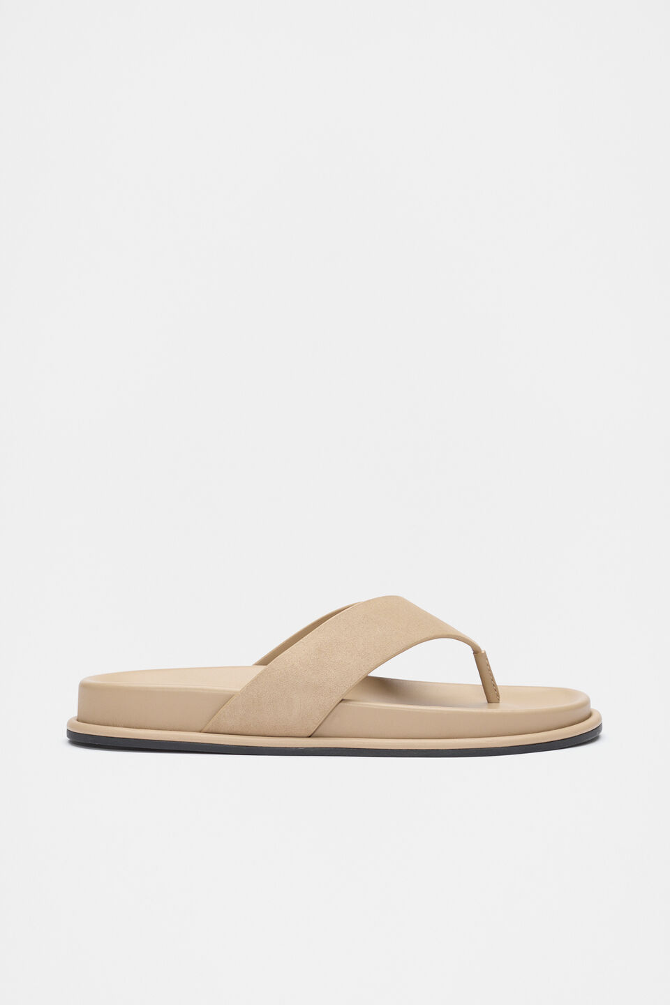 Piper Thong Sandal  Iced Latte Suede