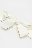 Gold Trim Bow Head Band  White  hi-res