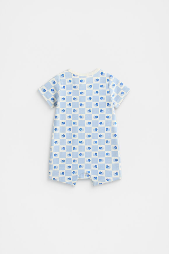 Snail Zipsuit  Baby Blue Snail Zipsuit  Baby Blue  hi-res