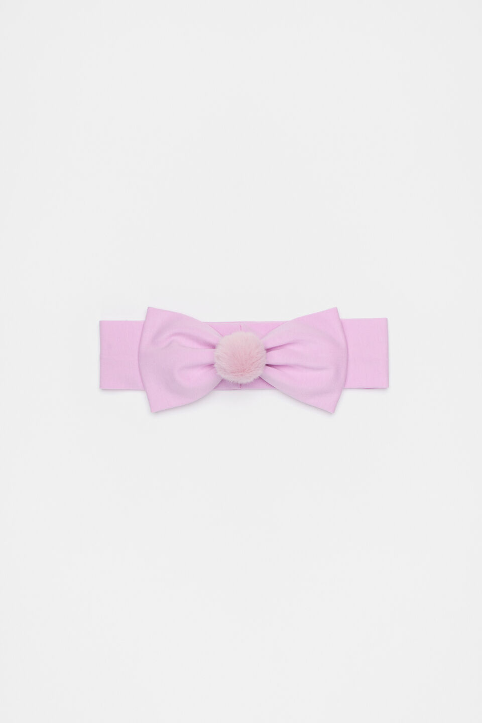 Pom Pom Soft Knit Headband  Fairy Floss
