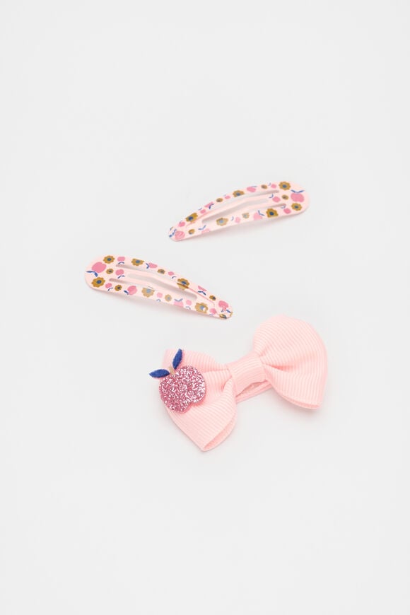 Bow Clip and Flower Snap Pack  Multi  hi-res