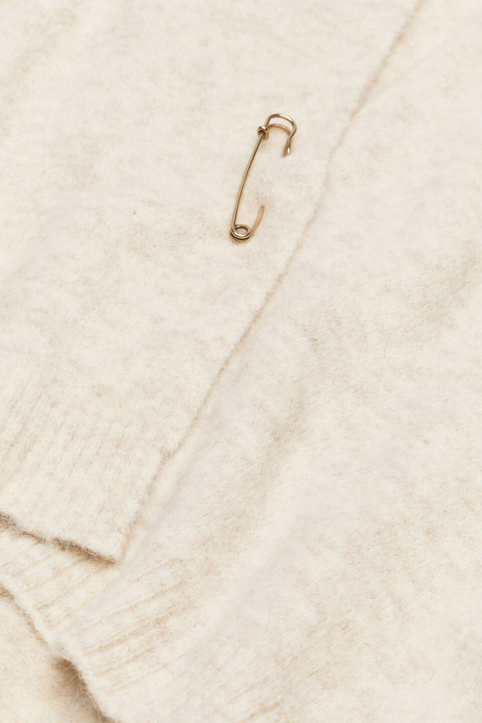 Fluffy Textured Wrap  Oat Marle