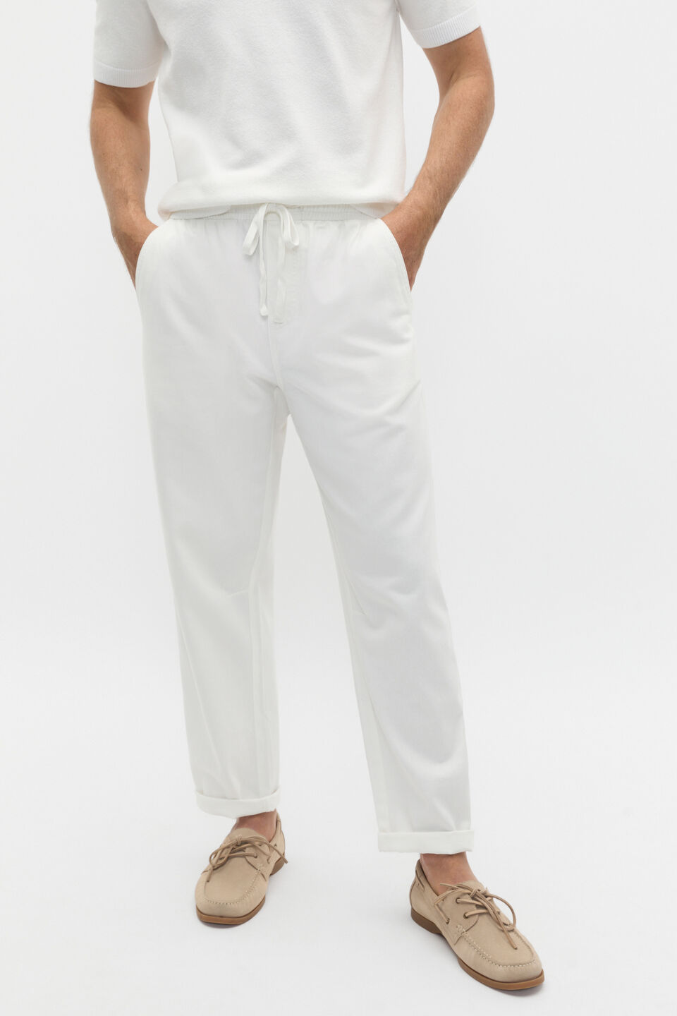 Comfort Trouser  Vintage White