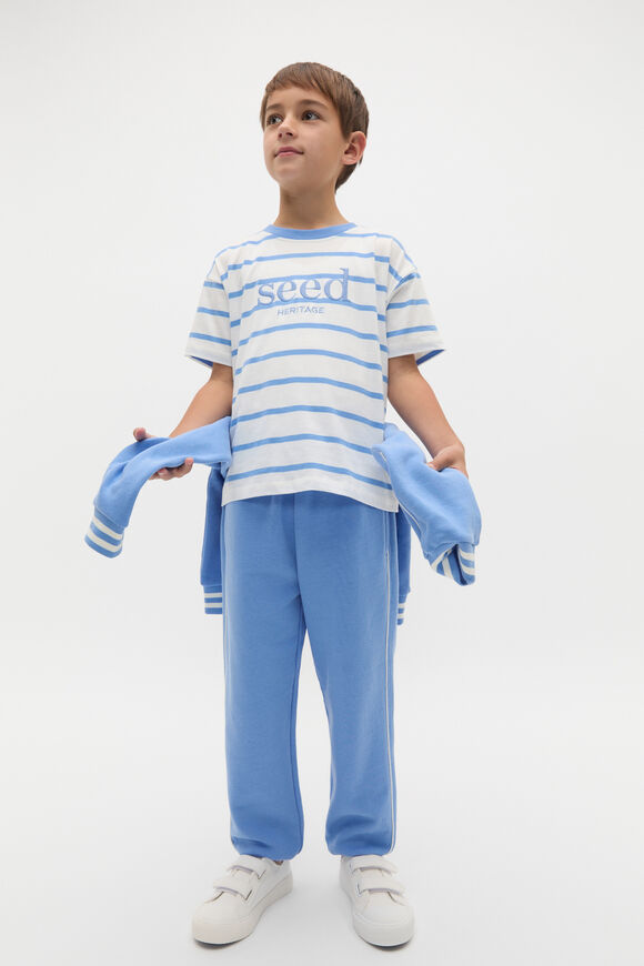 Stripe Logo Tee  Celestial Blue  hi-res