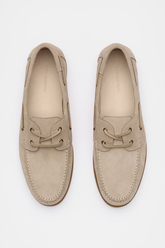 Suede Boat Shoe  Almond  hi-res