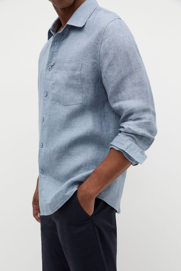 Chambray Linen Shirt  Sailor  hi-res