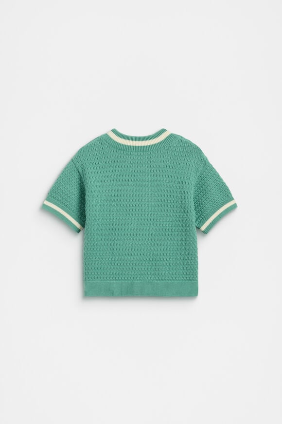 Relaxed Knit Tee  Cool Green  hi-res
