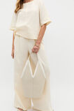 Angular Woven Tote  Cream  hi-res