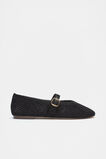 Mara Crochet Ballet Flat  Black  hi-res