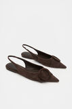 Ren Circle Buckle Slingback  Dark Espresso Suede  hi-res