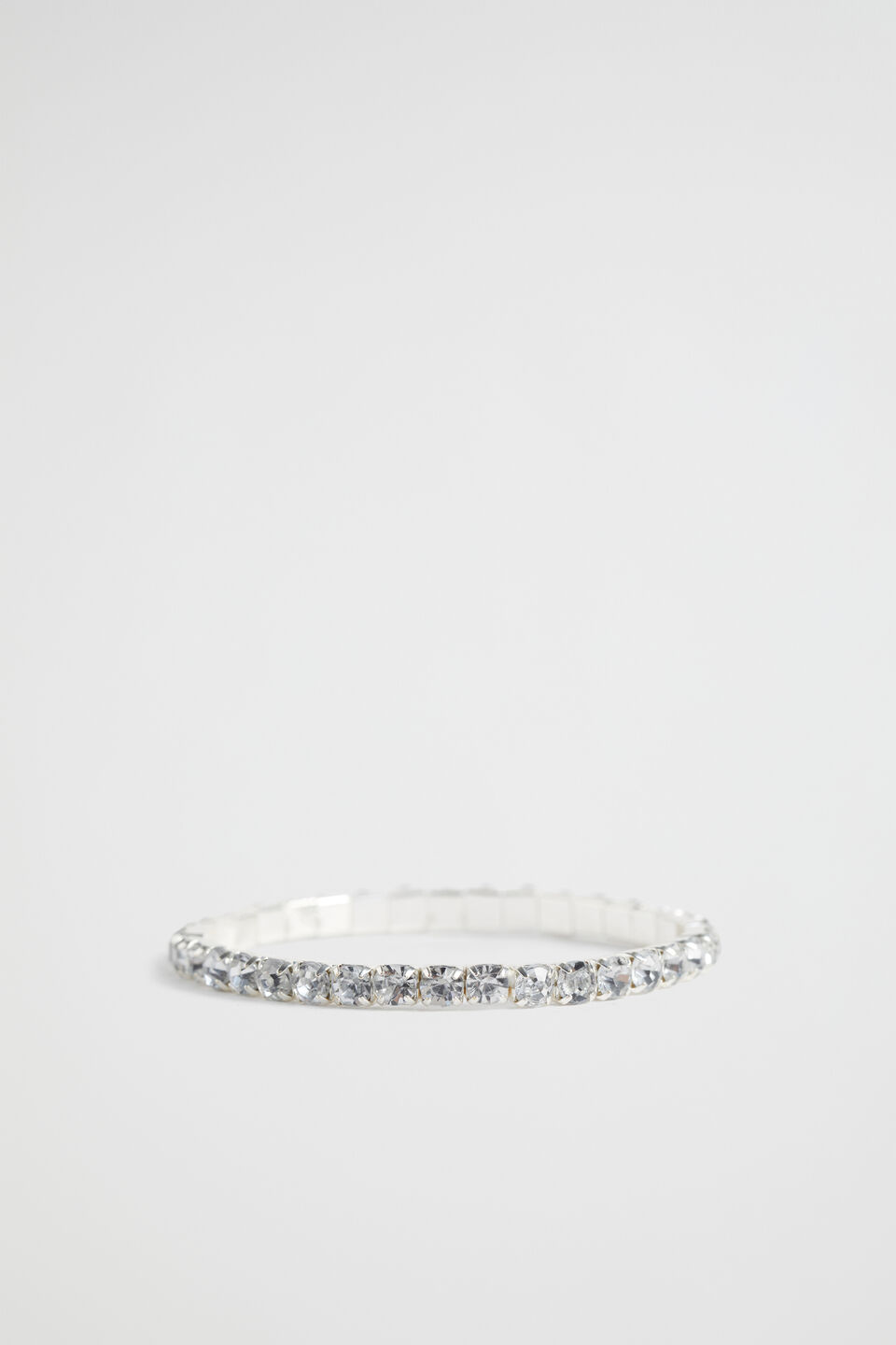 Diamante Stretch Bracelet  Clear