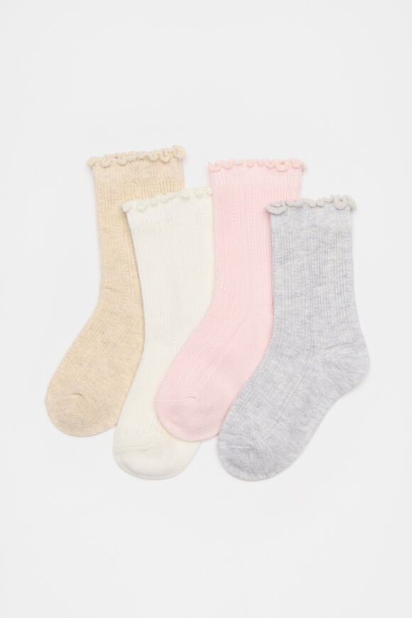 Rib Cable 4 Pack  Light Pink  hi-res