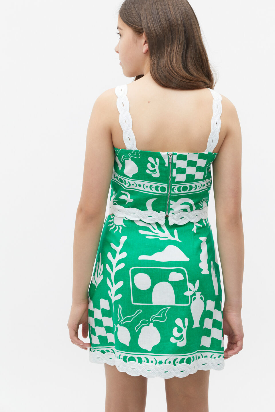 Palm Cami  Jade Green