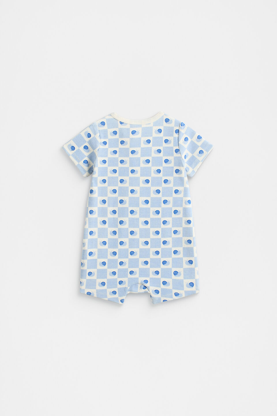 Snail Zipsuit  Baby Blue