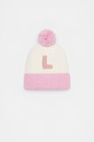 Colourblock Initial Beanie  L  hi-res
