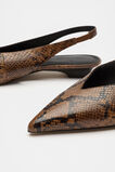 Avery Snake Print Slingback  Toffee Snake Print  hi-res