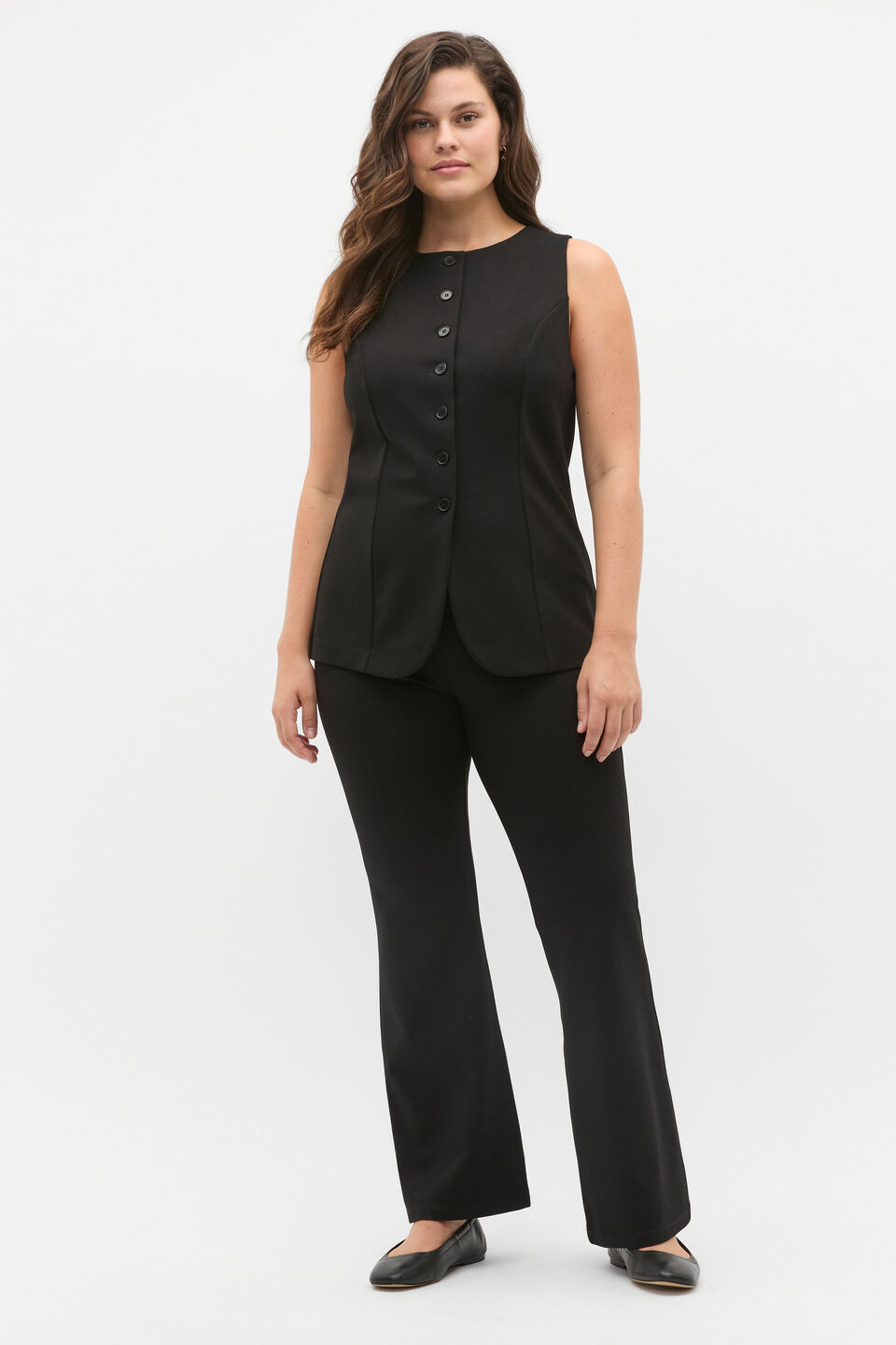 Ponte Kick Flare Pant  Black