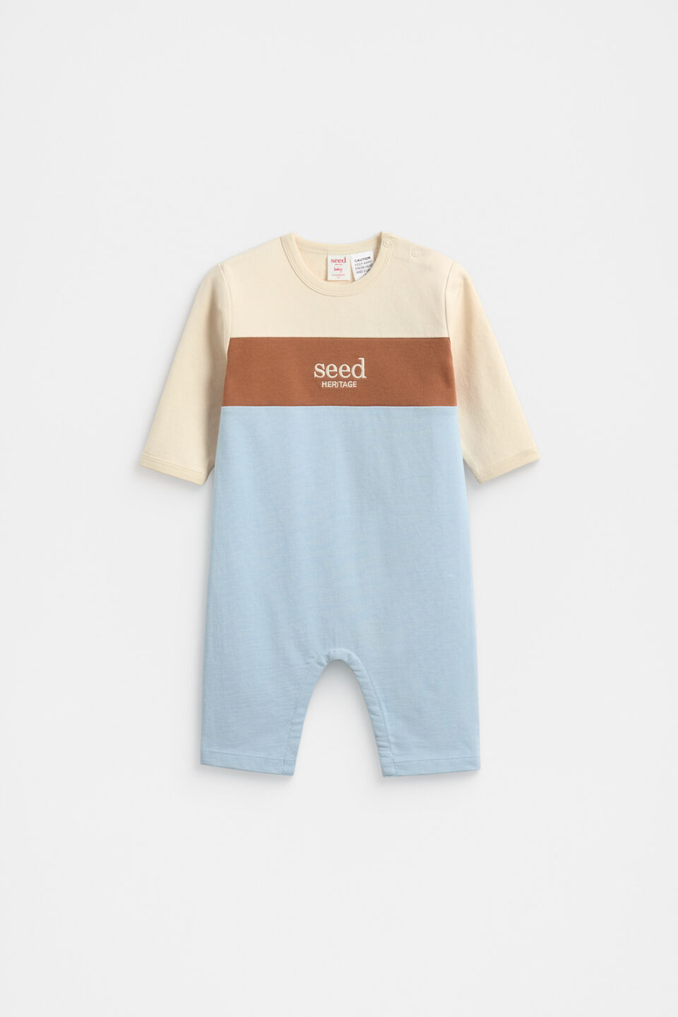 Spliced Logo Jumpsuit  Multi