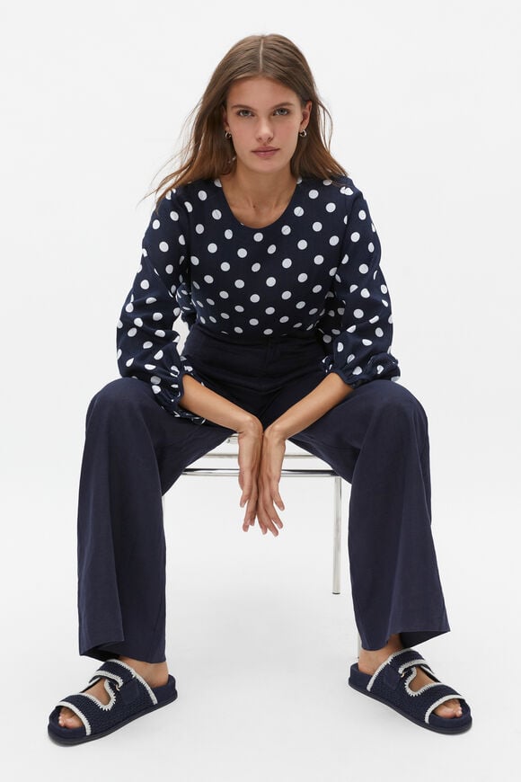 Ella Crochet Slide  Midnight Sky  hi-res