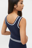 Textured Knit Tank  New Navy  hi-res