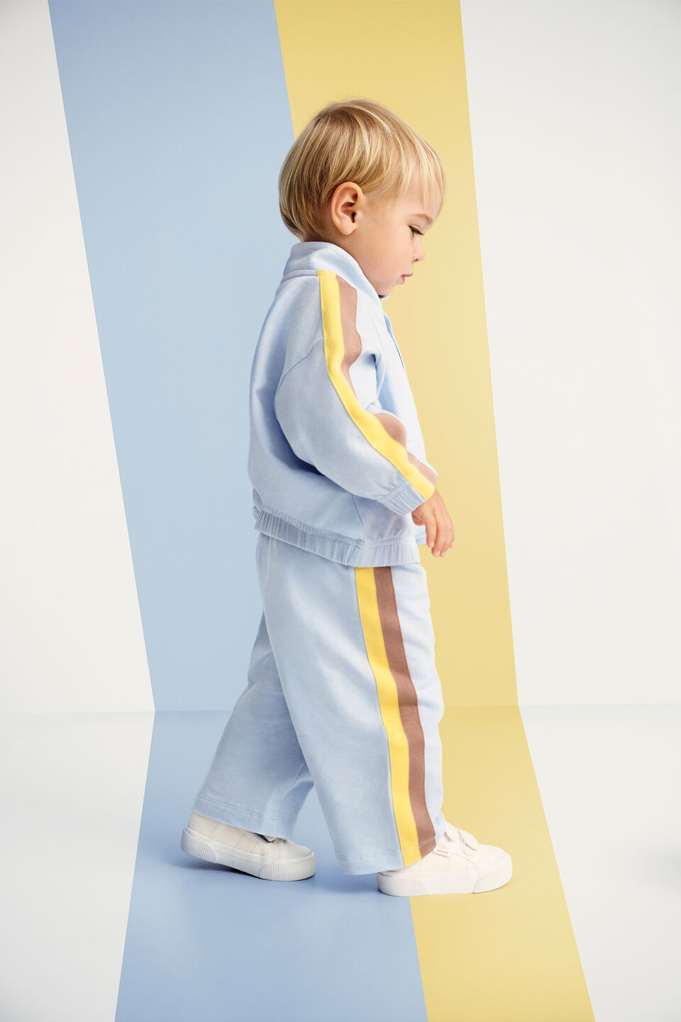 Side Stripe Sweat  Cloud Blue