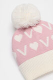 Heart Initial Beanie  V  hi-res