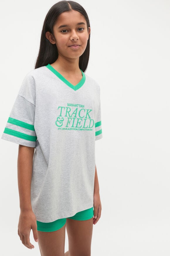 Manhattan Tee  Cloud Grey Marle  hi-res