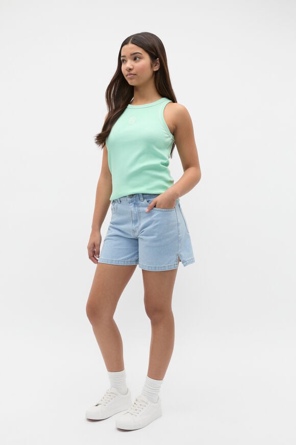 Core Logo Rib Tank  Mint Sorbet  hi-res