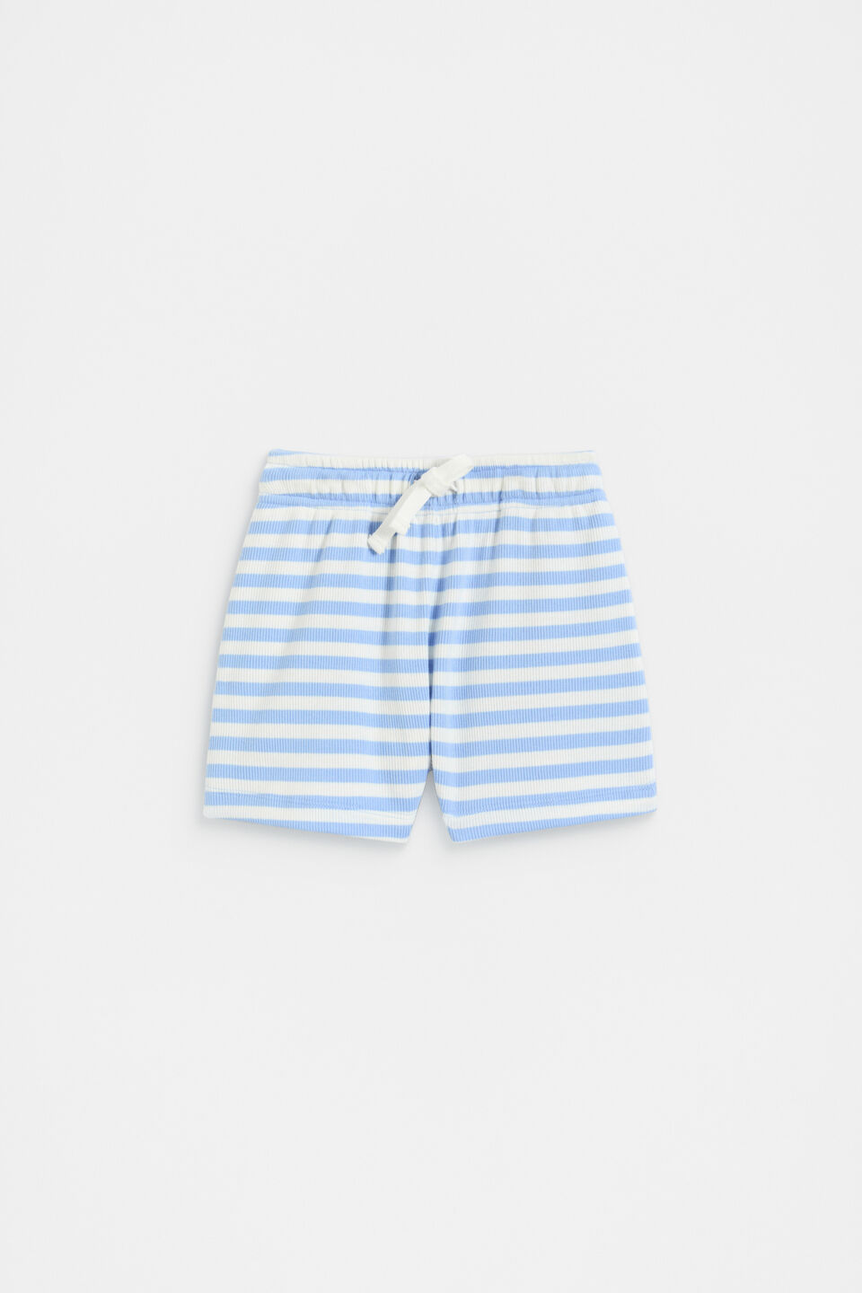 Loose Fit Rib Short  Luna Blue