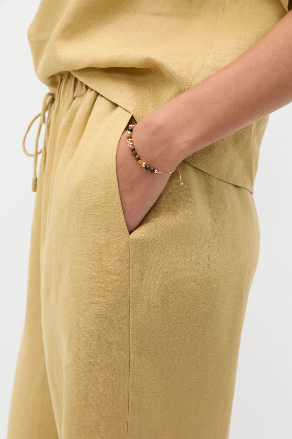 Stone Mix Toggle Bracelet  Gold