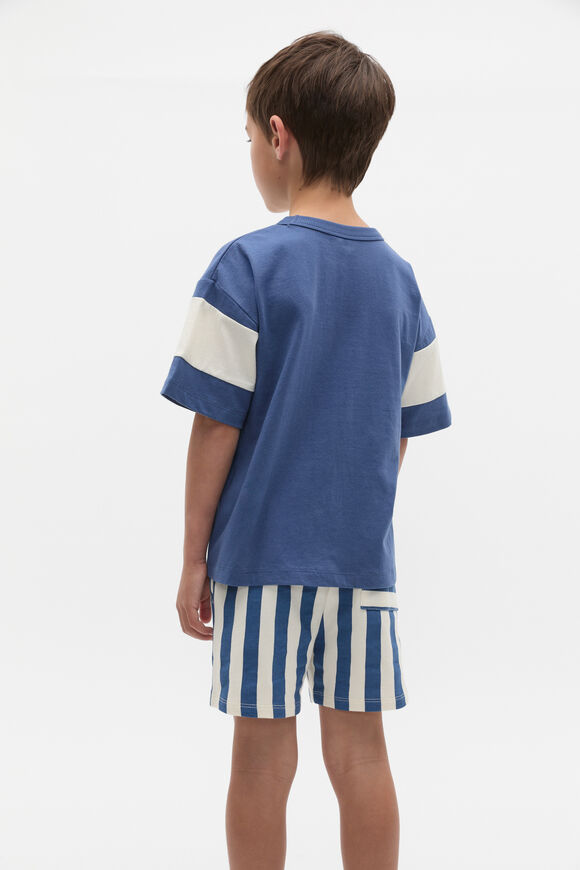 Core Relaxed Logo Tee  Washed Navy  hi-res