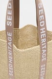 Logo Woven Basket Bag  Ecru  hi-res