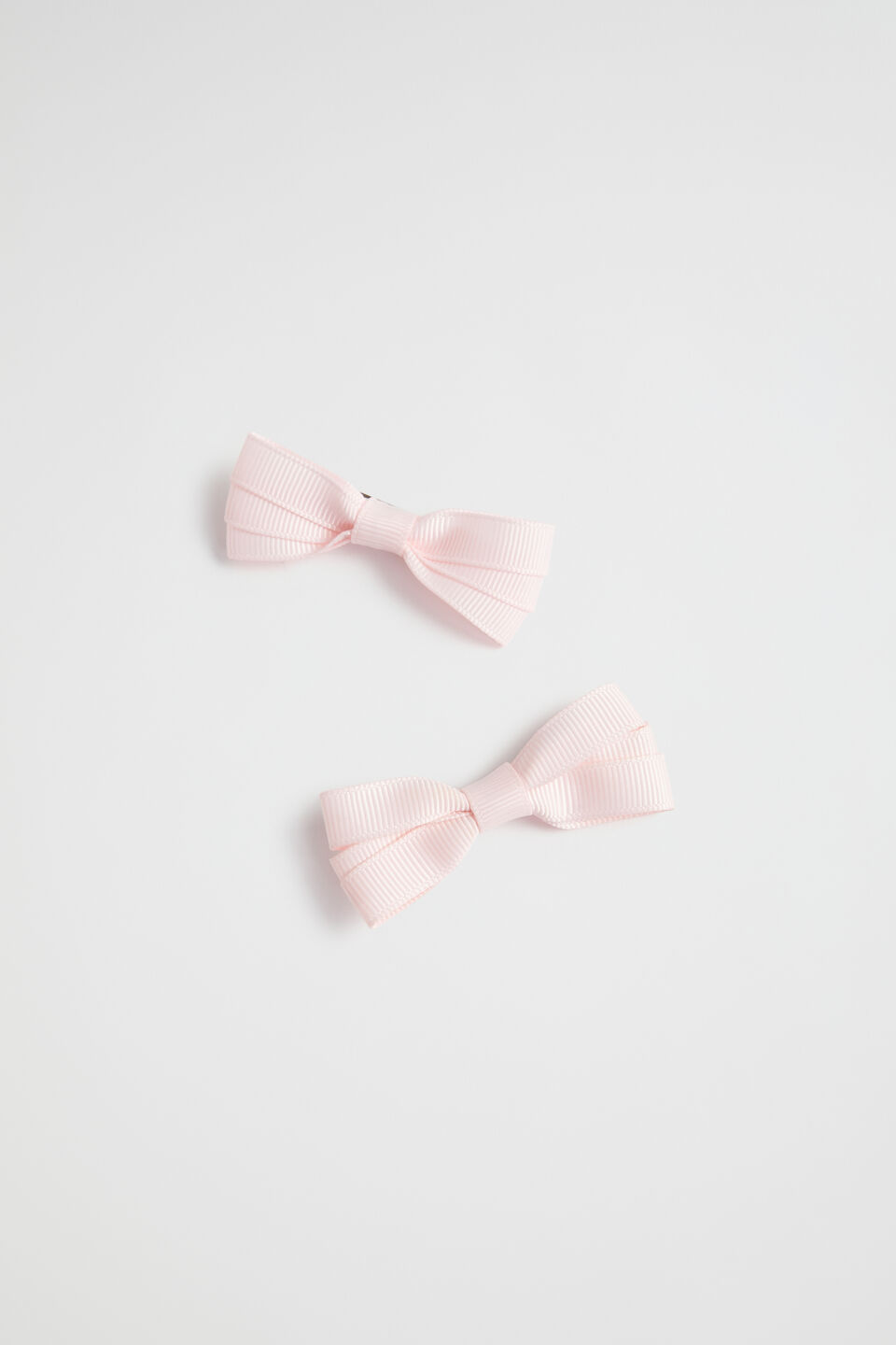 Grosgrain Bow Duck Clip  Dusty Rose