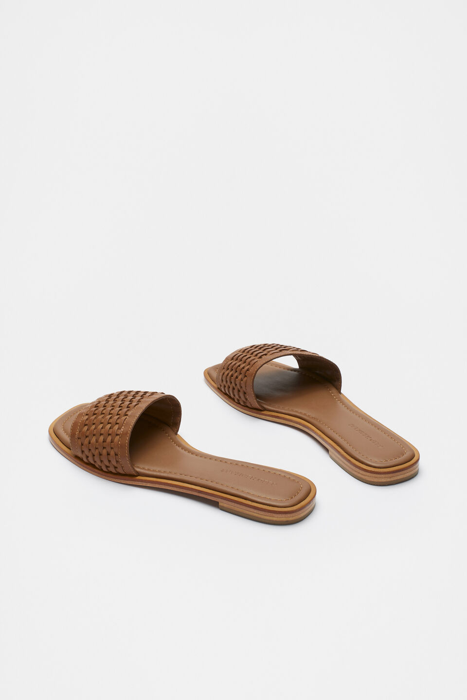 Holly Woven Slide  True Tan