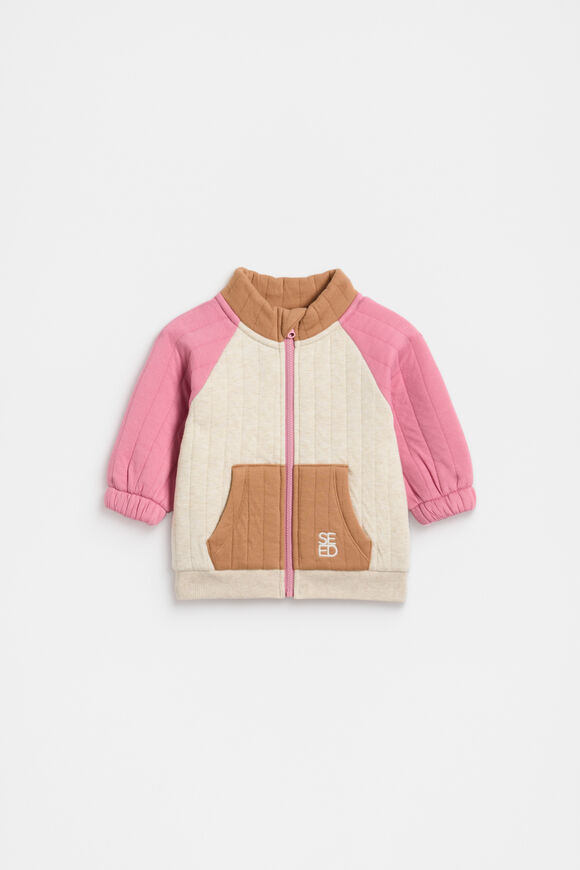 Double Quilted Sweat  Raspberry  hi-res