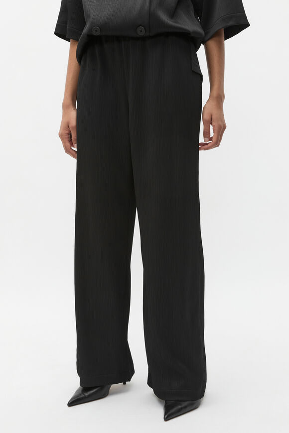 Plisse Pant  Black  hi-res