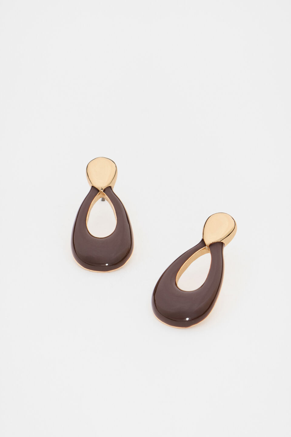 Enamel Small Drop Earring  Merlot